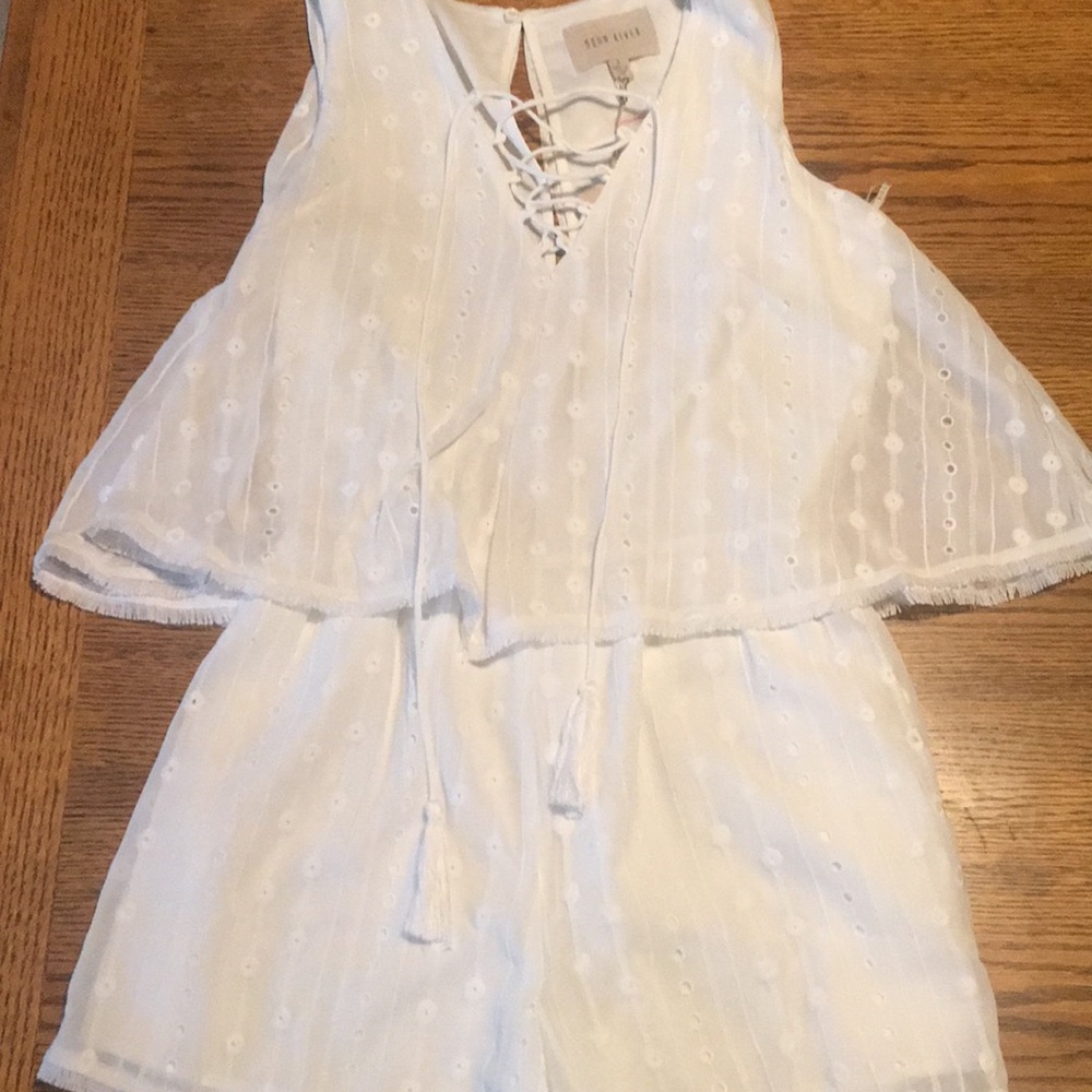 White Romper Size M